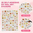 thumbnail image 3 of 6pcs Kids Nail Stickers Birthday Girl Party, DIY Home Activity, Gift, Cute Nail Stickers, 3 of 5