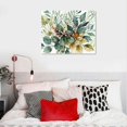 thumbnail image 5 of Orinice  Framed Watercolor Botanical Wall Art Sage Green Boho Floral Canvas Posters Prints Wildflower Wall Decor Pictures for Living Room Bedroom Bathroom Home Decoration 16x12in, 5 of 6