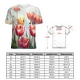 thumbnail image 2 of Tulip Women T-Shirt Classic O Neck T-Shirts Short-Sleeve Trendy Animal Print Design Tshirt Casual Clothing, 2 of 5