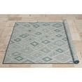 thumbnail image 2 of HR Diamond & Moroccan Pattern Outdoor Rug Waterproof, Mold/Stain/Fade-Resistant  Blue/Sand Color, 2 of 5