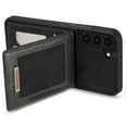 thumbnail image 7 of Dteck Leather Wallet Case for Samsung Galaxy S21+ with RFID Blocking Card Slots Magnetic Button Kickstand Function Business Style Men Women Case For Samsung Galaxy S21+,Black, 7 of 7