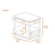 New Age Pet ECOFLEX® Nightstand Dog Bed, Indoor Pet Bed with Moisture Resistant Frame