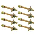 thumbnail image 1 of RLECS Kit de 8 conectores de varilla roscada 4 en 1, accesorios de conexión de muebles de metal con conector semilunar, tuerca de media luna M8, 1 of 5