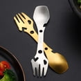 thumbnail image 5 of 10-In-1 Multifunctional Tactical Spork, Stainless Steel Camping Utensils Set, Foldable Spoon Fork Knife Wrench Bottle Opener for Outdoor Travel Ciozy, 5 of 6