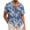 Palm Leaf-Denim Blue, variant on COOFANDY Mens Hawaiian Shirt Short Sleeve Buttoon Down Shirts Casual Tropical Floral Summer Linen Shirts A-green- Palm Leaf XXXXL