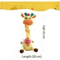 thumbnail image 7 of Musical Giraffe Toy – Sings, Dances & Repeats What You Say, Dancing Giraffe Toys, Electronic Giraffe Plush Toy, Interactive Mimicking Toy with Recording, Shining LED Lights, 7 of 7