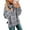 Gray, variant on NAYTOAO Women Fall Pullover Sweater Turtleneck Plaid Long Sleeve Loose Casual Chunky Checked Knit Winter Sweaters Jumper Tops Gray S