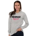 thumbnail image 5 of Mermaid Squad Bachelorette Birthday Women's Long Sleeve T Shirt Brisco Brands X, 5 of 6