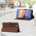 thumbnail image 4 of S22 Case Wallet 2022, for Galaxy S22 Case,[Wrist Strap][Card Holder Slots][Kickstand] Premium PU Leather S22 Phone Cases Flip Cover  Protective for Samsung Galaxy S22 Case (Brown), 4 of 14