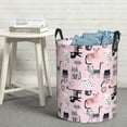 thumbnail image 6 of Susaid Cat Print Waterproof Oxford Cloth Storage Circular Laundry Hamper BasketCapacity for Home-Small, 6 of 6