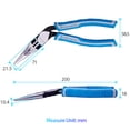 thumbnail image 6 of SPEEDWOX Long Nose Pliers 8 Inches Reduce Effort by 35% Compound Action Heavy Duty Multi Use Wire Cutters Side Cutting Remove Screws Bolts Fine Plier High Leverage Pistol Grip Professional Tool, 6 of 7