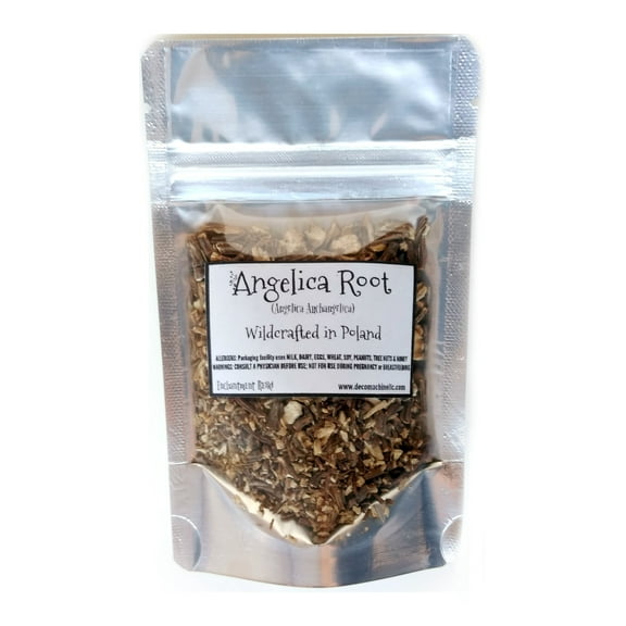 Reiki Charged Angelica Root Angelica Archangelica Wildcrafted in Poland Loose Leaf Dried 0.8 oz bag Small Sample Tea