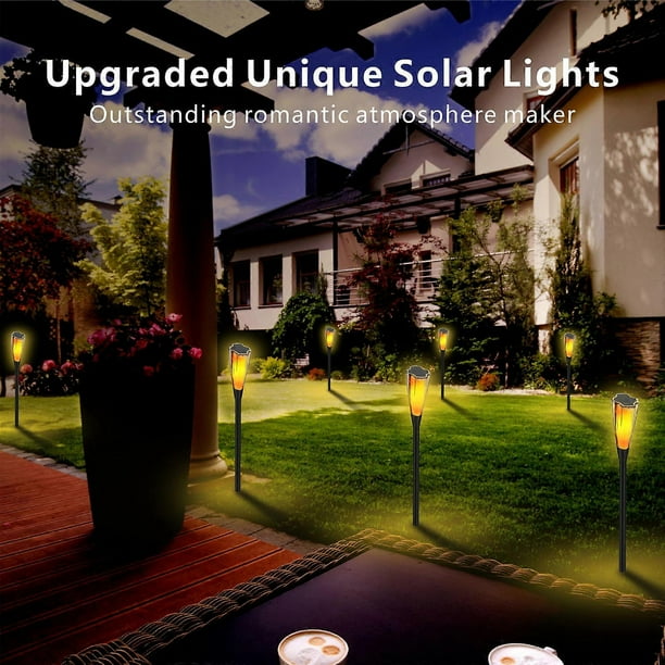 Solar Powered Lawn Lamp Outdoor Pathway Light Landscape Decorative Garden Lights