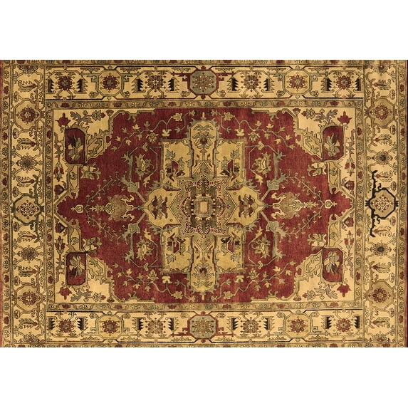 Ahgly Company Indoor Rectangle Persian Brown Traditional Area Rugs, 8' x 10'
