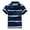 Navy-c, variant on Yhkghxis Toddlers Boys Short Sleeve Collared T Shirts Striped Solid Tops Classic School Uniform Pique Shirts for Kids 3-14Y