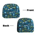 thumbnail image 6 of Kdxio Modern Excavator Pattern Print 2 Piece Car Head Rest Covers Set Auto Front/Rear Seats Headrest Cover Universal Fit Most Cars,Sedan, SUV, 6 of 9