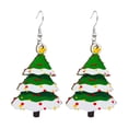 thumbnail image 2 of Xihbxyly Ofertas Flash de Hoy Ofertas Prime Pendientes de Madera Árbol de Navidad Enano Papá Noel Pendientes Colgantes Pendientes de Navidad, 2 of 4