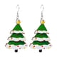 thumbnail image 1 of Árbol de Navidad Luces Pendientes de Madera Conjunto con Santa Claus Enano Muñeco de Nieve Colgantes, Aleación Acrílico Ligero Regalo de Fiesta para Mujeres, Niña, 1 of 4