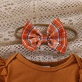thumbnail image 6 of HCNTES Baby Girl Clothes Halloween Baby Girl Outfit Newborn 1st Halloween Punmkin Romper Tutu Skirt Dress Headband Cute Fall Clothes 3Pcs Sets 0 3 6 9 12 18 Months, 6 of 8