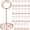 Rose Gold, variant on Quivanta 24 Pieces 3.35 Inch Table Number Holder Place Card Photo Holder Picture Name Menu Clips Memo Cards Stand for Wedding Reception Anniversary Birthday Party Centerpieces (Silver)