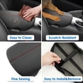 thumbnail image 4 of Funda de consola central Coleya 2024-2026 Mustang Red Leather, 4 of 7