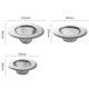 thumbnail image 3 of Juego de colador de fregadero de cocina de acero inoxidable de 3 piezas, colador de metal para fregadero de cocina de baño (diámetro-7 cm, 9 cm, 11,3 cm) JAMW Sencillez, 3 of 5