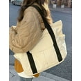 thumbnail image 4 of CoCopeaunt Women Girls Fashion Tote Hobo Bag Retro Canvas Shoulder Bag Purse Large Handbag, 4 of 4