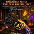 thumbnail image 2 of Halloween Witch Cauldron Garden Light, Rainbow Line (1 PCS)  Waterproof and Drop-Proof, Multicolor LED Cascade, Illuminated Cutout Artwork for Patio Pathway Porch Party Decor Halloween Decorations, 2 of 7