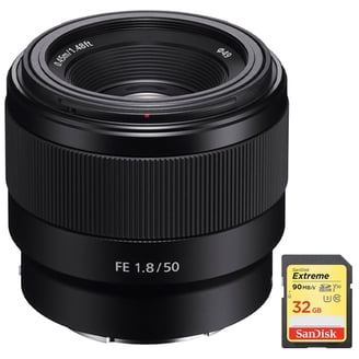 Sony, FE 50mm F1.8 Standard Lens, SEL50F18F/2, Black - Walmart.com