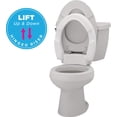 thumbnail image 2 of NOVA Medical Products Hinged Toilet Seat Riser Lift Up and Down Raised Toilet Seat For Under Seat For Elongated Seat Color, White, (Pack of ), 1 Count, 2 of 5