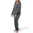 thumbnail image 5 of Fruit of the Loom Women's Sleep Soft & Breathable Long Sleeve Top & Pant Set, Sizes S-4X, 5 of 19
