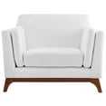 thumbnail image 2 of Modern Contemporary Urban Design Living Room Lounge Club Lobby Armchair Accent Chair, Fabric, White, 2 of 5