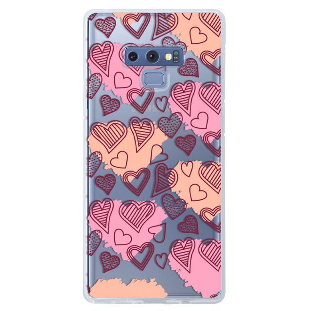 Funda InstaCase para Galaxy Note 9 Corazones Manchas Antigolpes