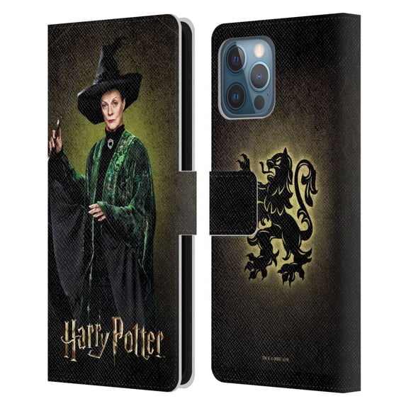 Head Case Designs Officially Licensed Harry Potter Chamber Of Secrets IV Minerva Mcgonagall Leather Book Wallet Case Cover Compatible with Apple iPhone 12 Pro Max