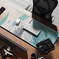 thumbnail image 2 of Long Mouse Pads for Desk,Blue Boho Plant Pattern Desk Mats on Top Of Desks, Desk Mouse Pad Extra Large with 3mm Non-Slip Base and Stitched Edge for Gaming,Office,Work,Home 35.4"x15.7", 2 of 6