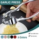 thumbnail image 1 of Prensa de ajo de acero inoxidable - Trituradora y picada de ajo de alta resistencia con mangos ergonómicos, herramienta de cocina fácil de limpiar, 1 of 2