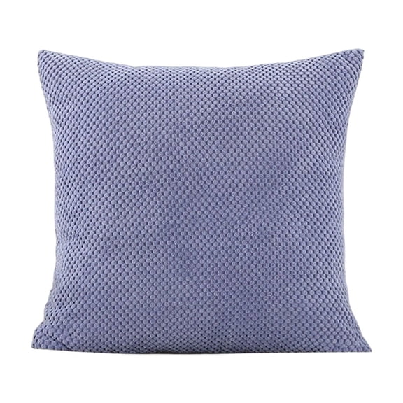 Leodye 1PCS Solid-Color Velvet Bean Bag Lumbar Pillow - Set for Sofa & Bedroom Backrest -15.75in