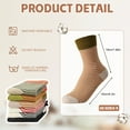thumbnail image 2 of Bocaoying 6 Pairs Striped Crew Socks for Women Girls, Retro Vintage Colorful Athletic Socks, Funny Casual Cotton Crew Socks, Cute College Style Ribbed High Ankle Socks (Sizes 6-9), 2 of 8