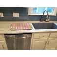 thumbnail image 3 of Carolines Treasures BB5141DDM Apples on Pink Dish Drying Mat 14 x 21" multicolor, 3 of 7