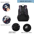 thumbnail image 4 of FORMRS Unisex School Backpack 17" Student Travel Bag with Laptop Compartment, Red Starry Pattern, 4 of 7
