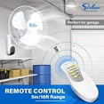 thumbnail image 2 of Simple Deluxe Ventilateur Mural Numérique 16 Pouces Télécommande 3 Modes Oscillants, 2 Pack, Blanc, 1 Pack, 2 of 3