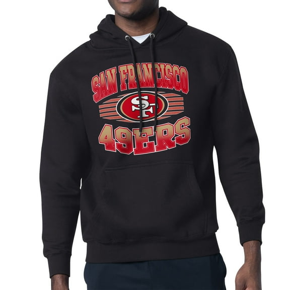 Men's Starter Black San Francisco 49ers Team Grit Graphic Hoodie