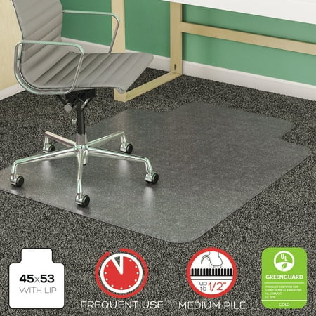 Deflecto Supermat 45 X 53 Chair Mat For Medium Pile Carpet