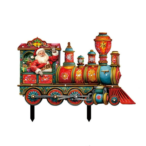 ZCSKFIN LED Illuminated Christmas Garden Stakes for Outdoor Holiday Decor, Lighted Yard Signs and Patio Decorations for Xmas Tree Accents, Weatherproof Seasonal Festival Prop