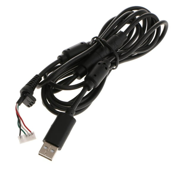 JWQFBC For Rock Band Xbox 360 Drum Replacement Wired Controller USB Cable 8ft Black