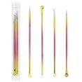 thumbnail image 1 of XIAOL 4S Couleur Outils de Suppression des Points Noirs, Kit d'Outils pour Boutons, Outil Extracteur d'Acné, Ensemble d'Outils Professionnels en Acier Inoxydable pour Éliminer les Boutons et Imperfections Violet, 1 of 2
