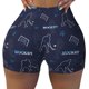 thumbnail image 2 of Balery Hockey Players Pantalones cortos de entrenamiento estampados para mujer, sin costuras, ajustados, para gimnasio, yoga, correr, deportes, ejercicio activo, fitness.-Large, 2 of 8