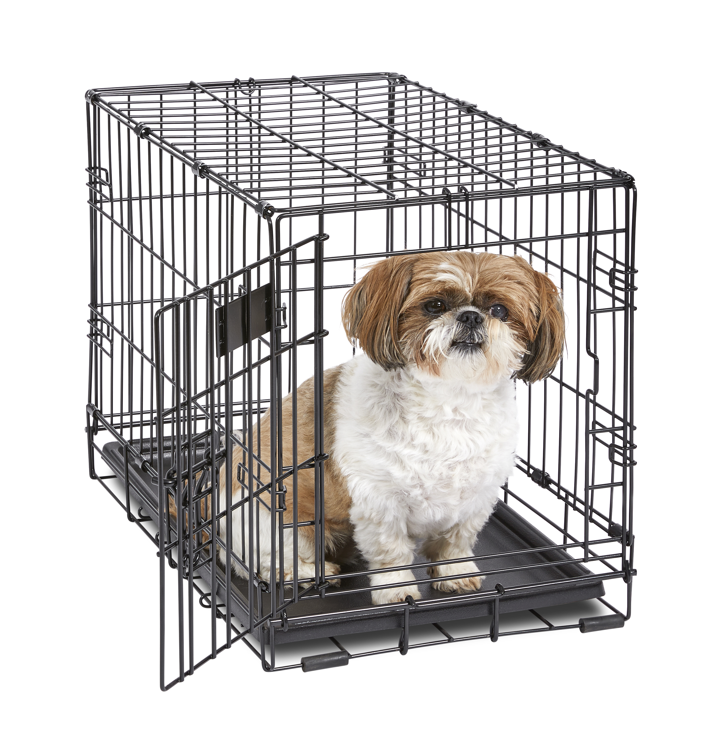 Newly Enhanced MidWest iCrate Extra Small Folding Metal Dog Crate - image 2 of 8