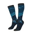 thumbnail image 2 of Haiem Lonely Night Wolf Socks, Funny Novelty Crazy Design Cotton Socks Sports Socks Knee High Socks For Men, Women,1Pairs - Gift For Working Friends, 2 of 8