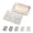 Palissandro Classico, variant on 2PCS Italian Natural Marble Soap Dish for Shower, Multi-Color Stone Soap Tray for Bathroom, Bar Soap Holder for Sink, Stripe Grooves Soap Saver Sponge Holder (White/Brown Random)